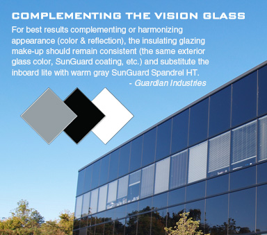 Spandrel HT Complementing the Vision Glass