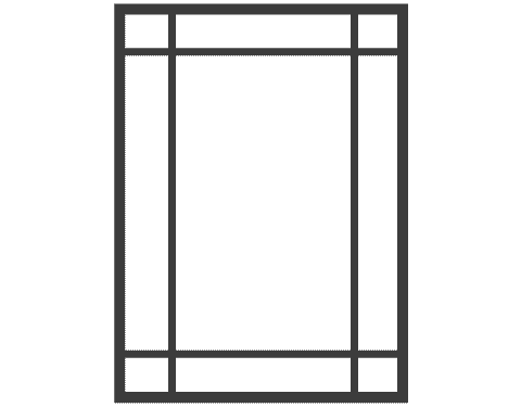 Queen Anne Muntin Bar Pattern